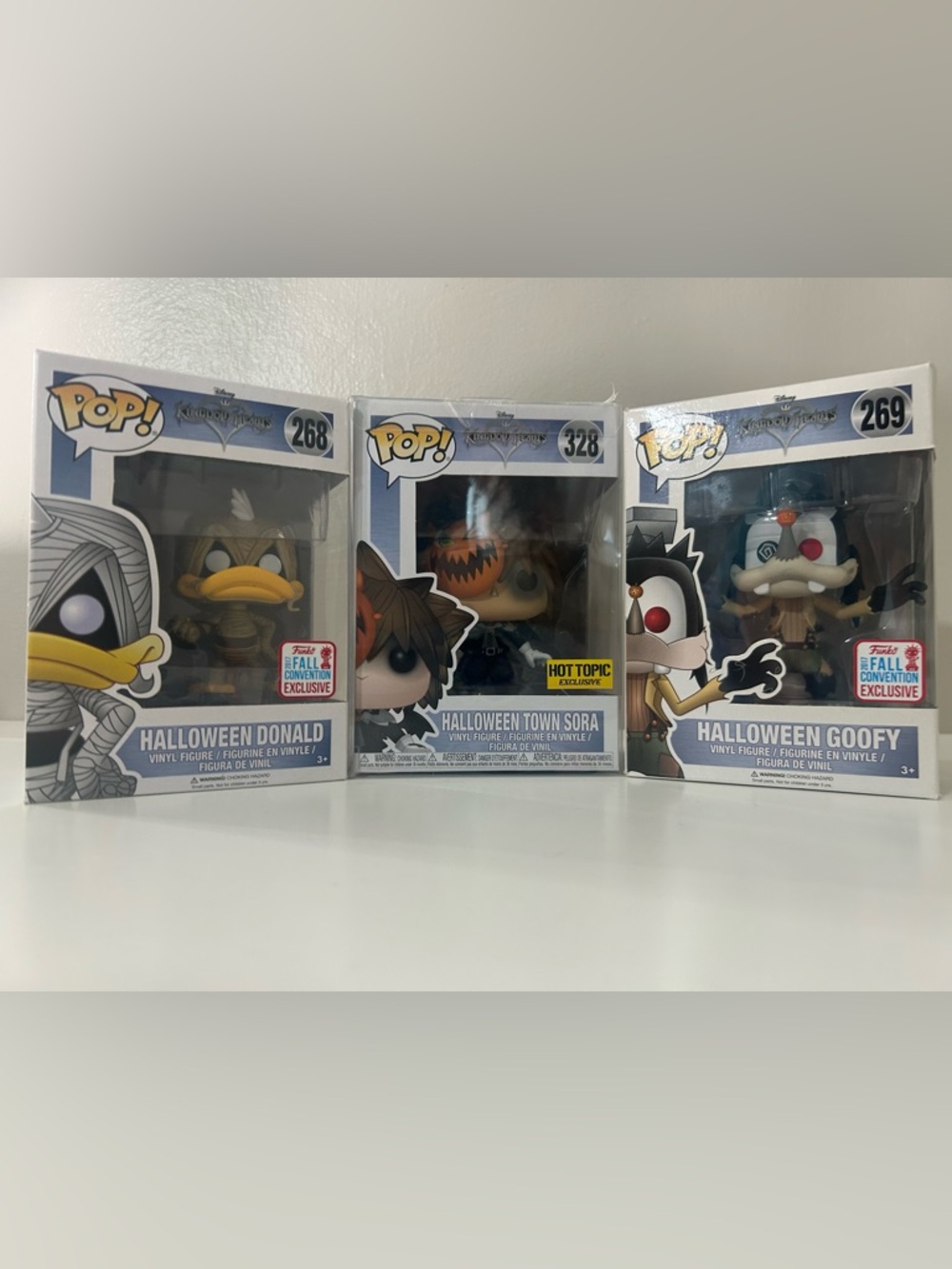 Funko Pop Kingdom Hearts Halloween Town Set Donald Sora Goofy